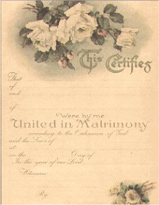 Marriage Certificate
